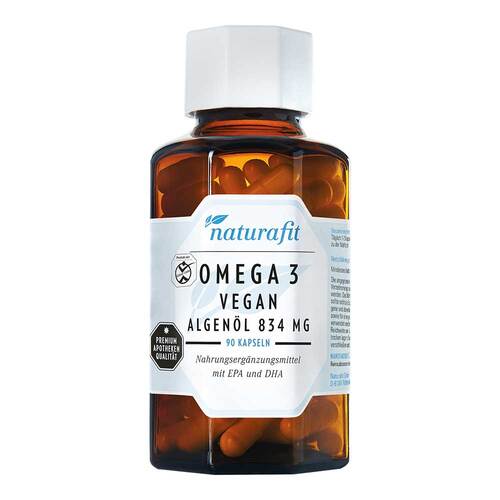 Naturafit Omega-3 vegan Algen&ouml;l 834 mg Kapseln - 1