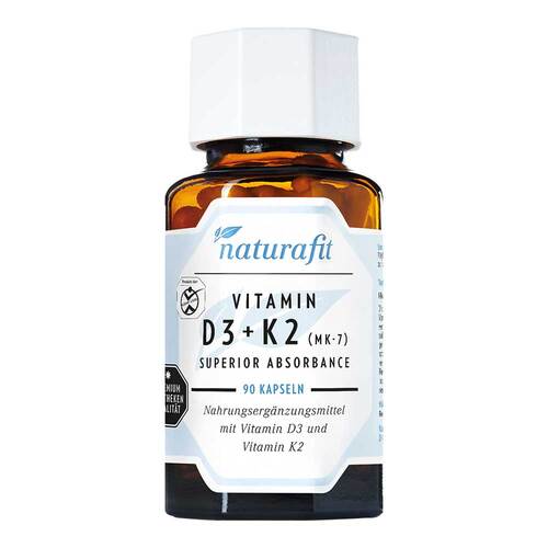 Naturafit Vitamin D3 + K2 MK-7 superior absorb.Kapseln  - 1