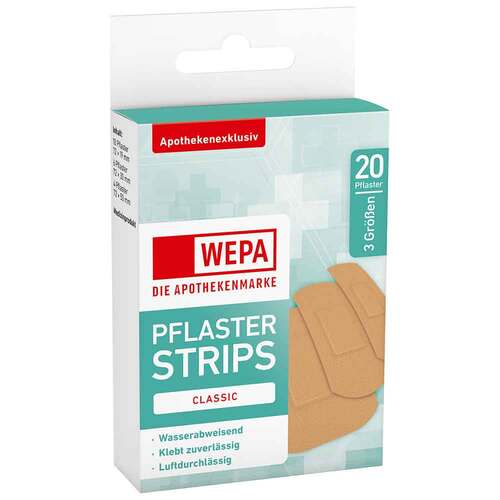Wepa Pflasterstrips Classic wasserabweis.3 Gr&ouml;&szlig;en - 1