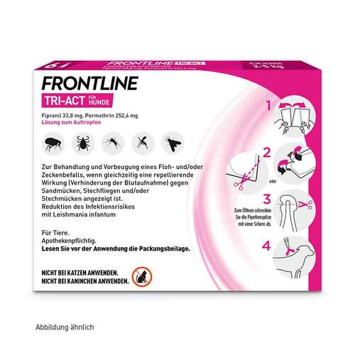 FRONTLINE TRI-ACT gegen Zecke, Floh und fliegende Insekten bei Hunden (2-5kg) - 7