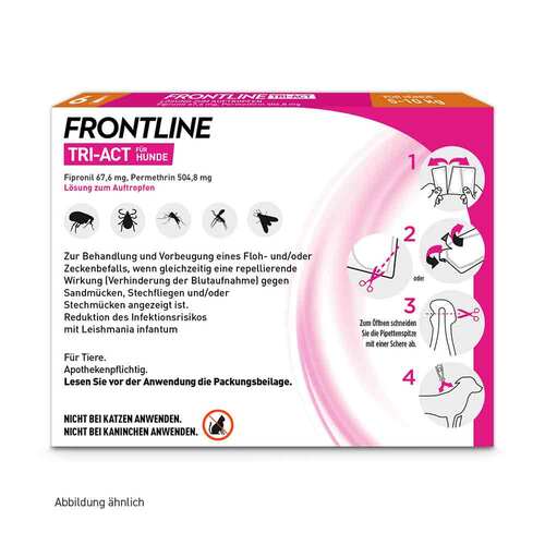 FRONTLINE TRI-ACT gegen Zecke, Floh und fliegende Insekten bei Hunden (5-10kg) - 7
