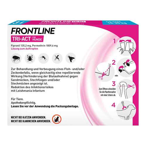 FRONTLINE TRI-ACT gegen Zecke, Floh und fliegende Insekten bei Hunden (10-20kg) - 7