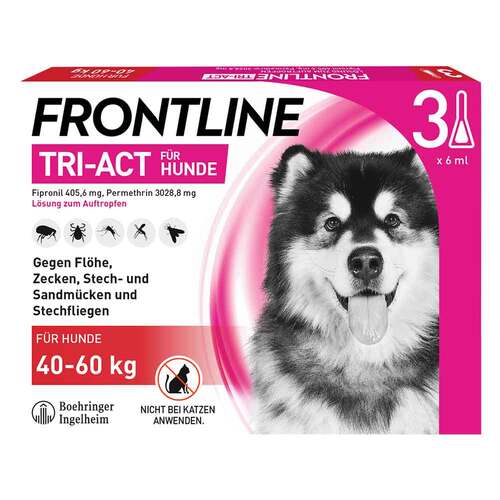 FRONTLINE TRI-ACT gegen Zecke, Floh und fliegende Insekten bei Hunden (40-60kg) - 1