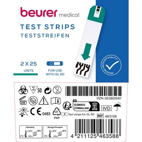 Beurer GL60 Blutzucker-Teststreifen - 2