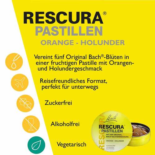 Bachbl&uuml;ten Original Rescura Pastillen Orange-Holunder - 2