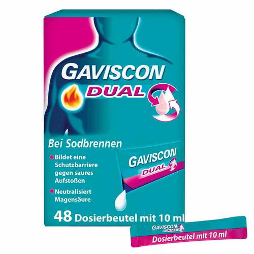 GAVISCON® Dual Suspension mit Zweifachwirkung gegen Sodbrennen - 1