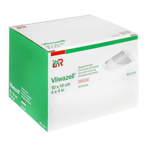Vliwazell Saugkompressen 10x10 cm steril - 1