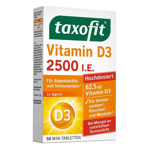 Taxofit Vitamin D3 2500 I.E. Tabletten - 1