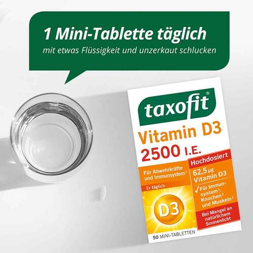 Taxofit Vitamin D3 2500 I.E. Tabletten - 3