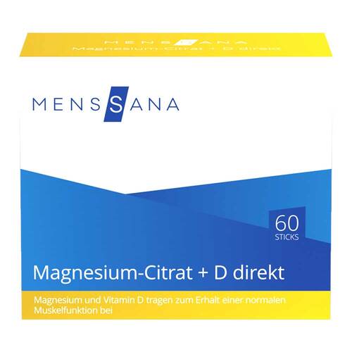 Magnesiumcitrat + D direkt Menssana Pulver - 1