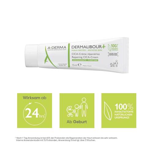 A-Derma Dermalibour + Cica reparierende Creme - 3