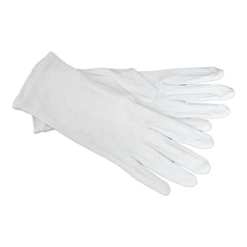 Baumwollhandschuhe Gr&ouml;&szlig;e L rohwei&szlig; 1 Paar - 1