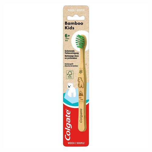 Colgate Bamboo Kids Zahnb&uuml;rste sanft - 1