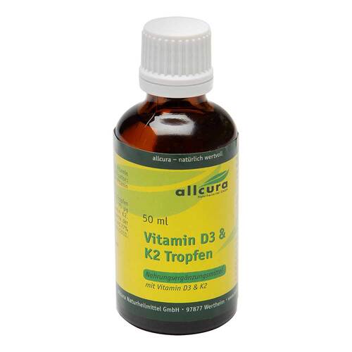 Vitamin D3 &amp; K2 Tropfen 1000 I.E. / 20 µg je Tropfen - 1