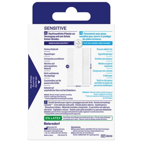 Hansaplast Sensitive Pflaster hypoallergen 6 cmx1 m - 2