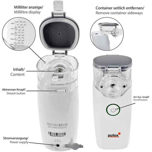 Pulox IN-100 Inhalator Vernebler Nebulizer - 4