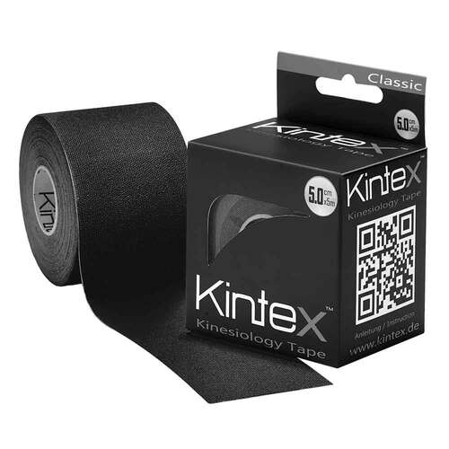 Kintex Kinesiologie Tape classic 5 cmx5 m schwarz - 1