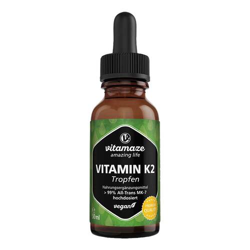 Vitamin K2 MK7 Tropfen hochdosiert vegan - 1