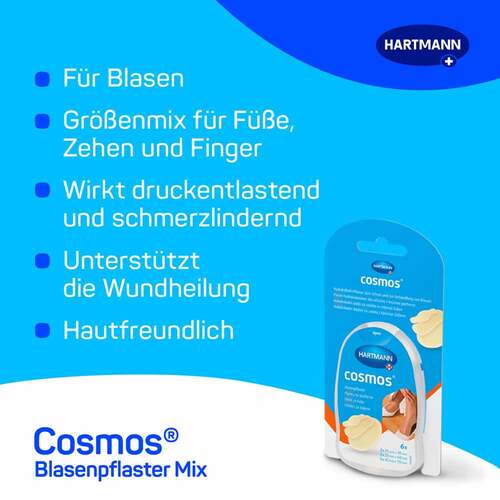  cosmos® Blasenpflaster Mix 3 Gr&ouml;&szlig;en - 2