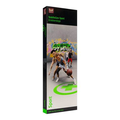 Bort Stabilogen Sport Kniebandage Gr&ouml;&szlig;e 5 schw / gr&uuml;n - 1