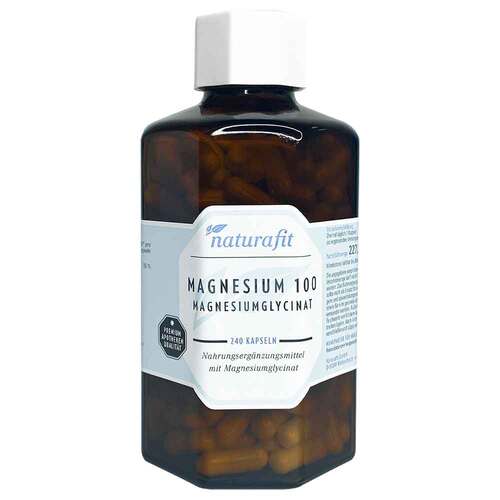 Naturafit Magnesium 100 mg Magnesiumglycinat Kapseln  - 1