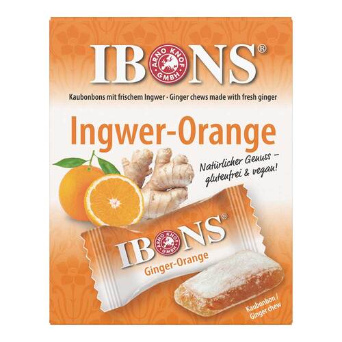 Ibons Ingwer Orange Box Kaubonbons - 1