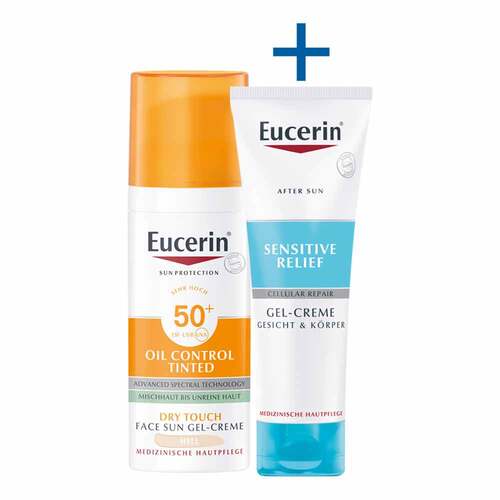 Eucerin Sun Oil Control tinted Creme LSF 50 + hell - 1