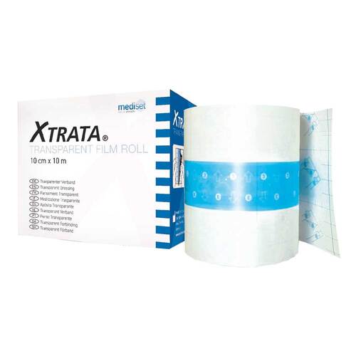 Xtrata transparent Folienverband 10 cmx10 m unsteril Rolle - 1