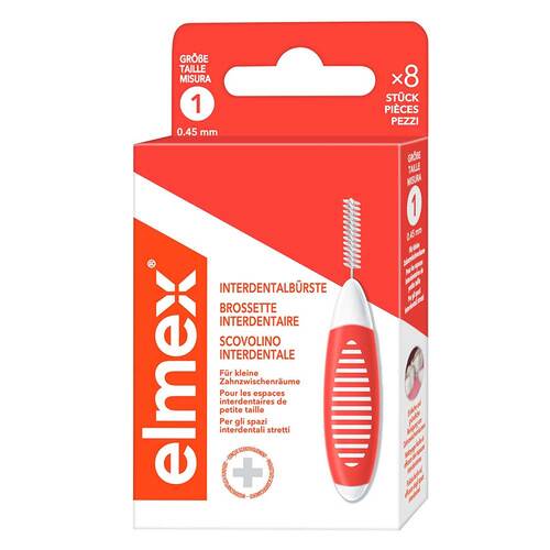 Elmex Interdentalb&uuml;rsten Iso Gr&ouml;&szlig;e 1 0,45 mm orange - 1