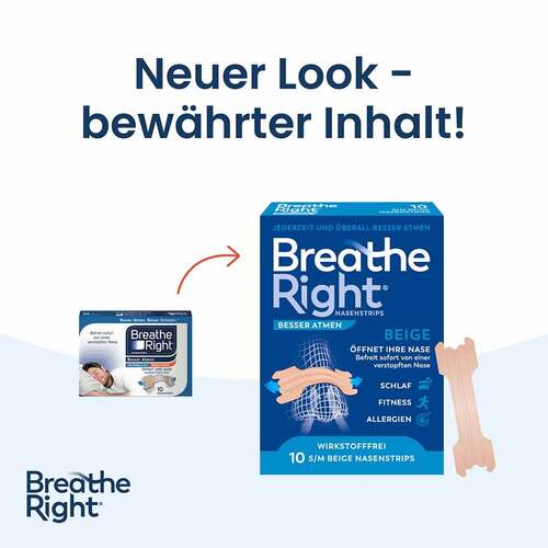 Besser Atmen Breathe Right® Nasenpflaster normal beige - 2