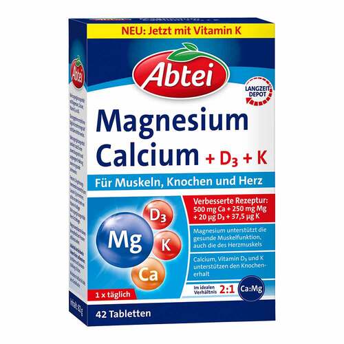 Abtei Magnesium Calcium + D + K Tabletten - 1