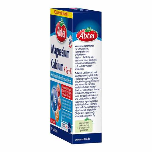 Abtei Magnesium Calcium + D + K Tabletten - 4
