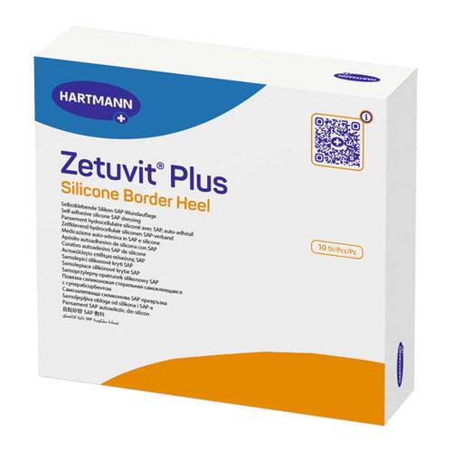 Zetuvit Plus Silicone Border Heel 25x25 cm - 1