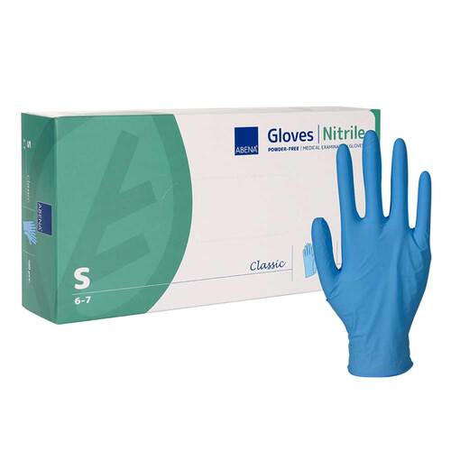 Abena Classic Nitril Untersuchungshandschuhe unste.pf S blau - 1