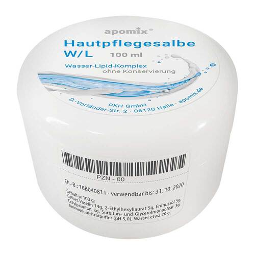 Apomix Hautpflegesalbe W / L ohne Konservierung - 1