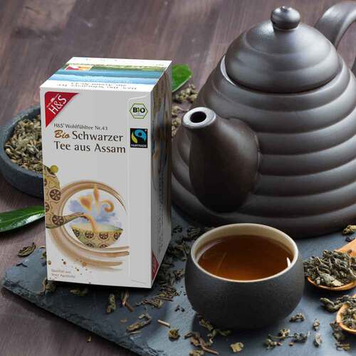 H&S Bio Schwarzer Tee aus Assam Filterbeutel - 3