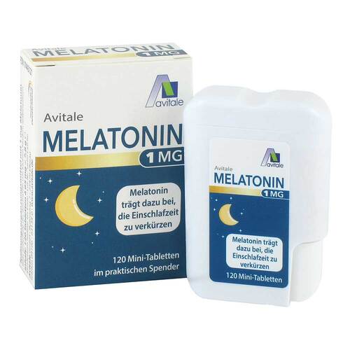 Melatonin 1 mg Mini-Tabletten im Spender - 1