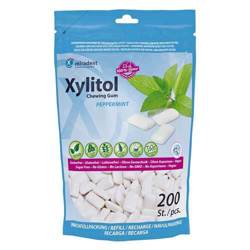 Miradent Xylitol Chewing GUM Minze Nachf&uuml;llpackung - 1