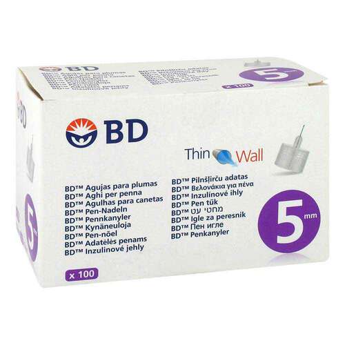 BD Thin Wall Pen-Nadeln 0,25 31 Gx5 mm - 1