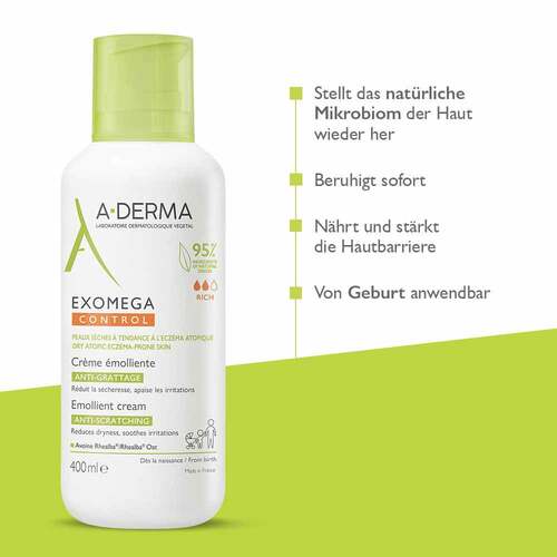 A-Derma Exomega Control Creme r&uuml;ckfettend - 2