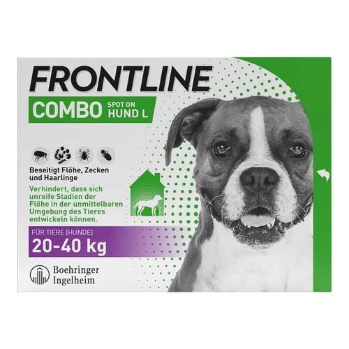 FRONTLINE COMBO gegen Zecken, Fl&ouml;he bei Hunden L (20-40 kg) - 1