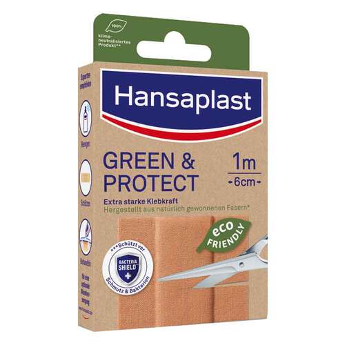 Hansaplast GREEN &amp; PROTECT Pflaster 6 cm x 1 m - 1