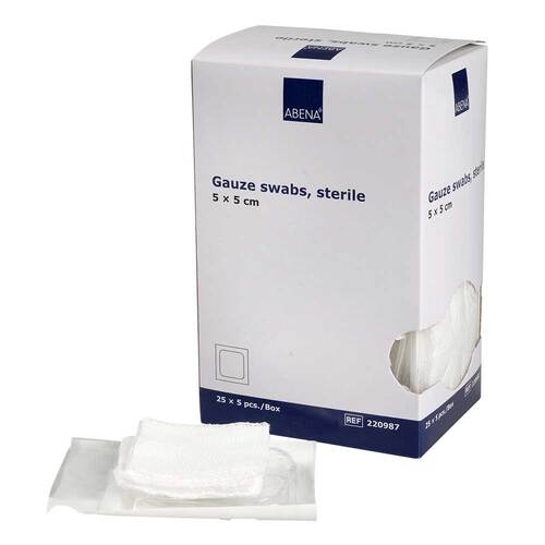 Mullkompressen 5x5 cm steril 8lagig - 1