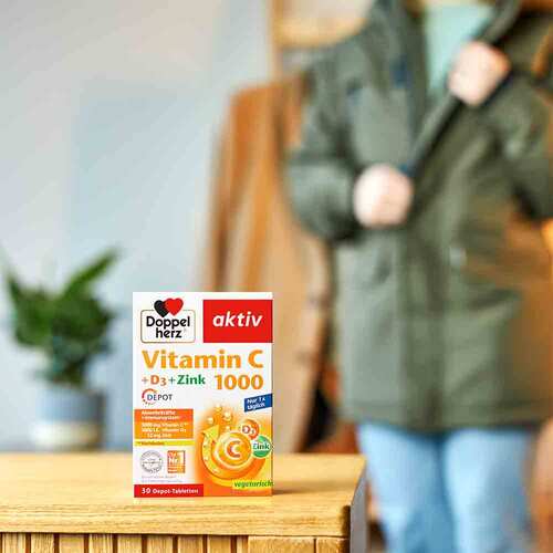 Doppelherz Vitamin C 1000 + D3 + Zink Depot Tabletten - 5