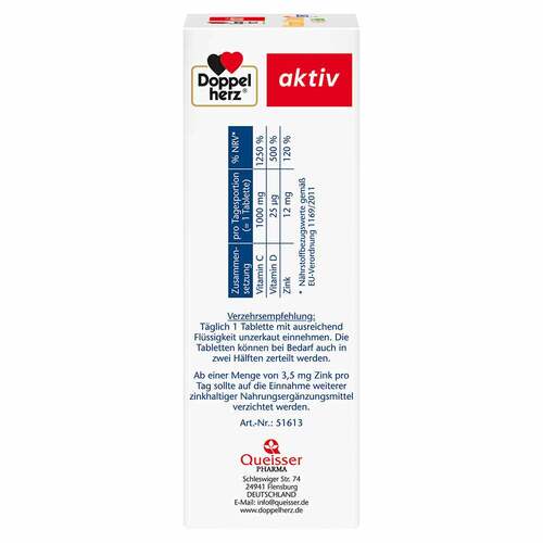 Doppelherz Vitamin C 1000 + D3 + Zink Depot Tabletten - 3