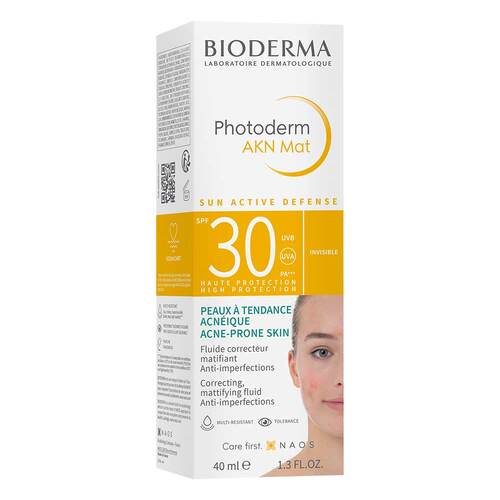 Bioderma Photoderm Akn Creme SPF 30 f&uuml;r unreine, &ouml;lige und zu Akne neigende Haut - 1