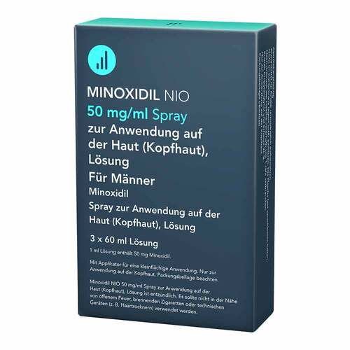 Minoxidil Nio 50mg / ml Spray z.Anw.a.d.Kopfhaut Lsg - 1