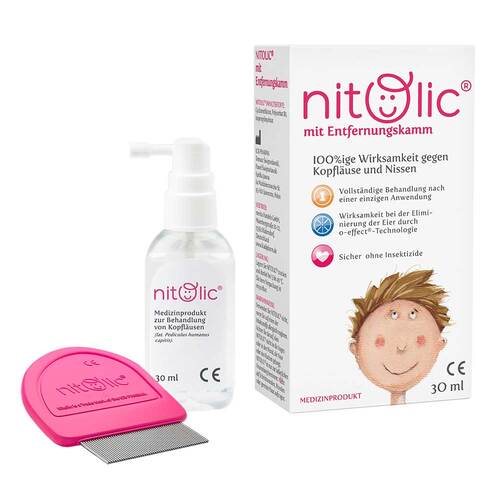 Nitolic gegen Kopfl&auml;use mit Entfernungskamm Pumpl&ouml;sung  - 1