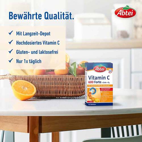 Abtei Vitamin C 600 Forte Tabletten - 4