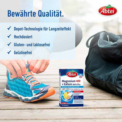 Abtei Magnesium 400 + Kalium Tabletten - 4
